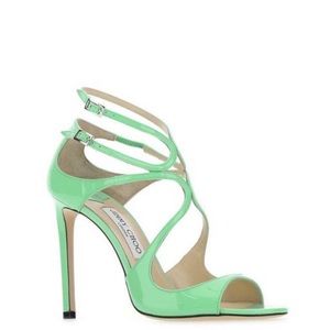 Jimmy Choo green strappy heels 100% authentic size 38